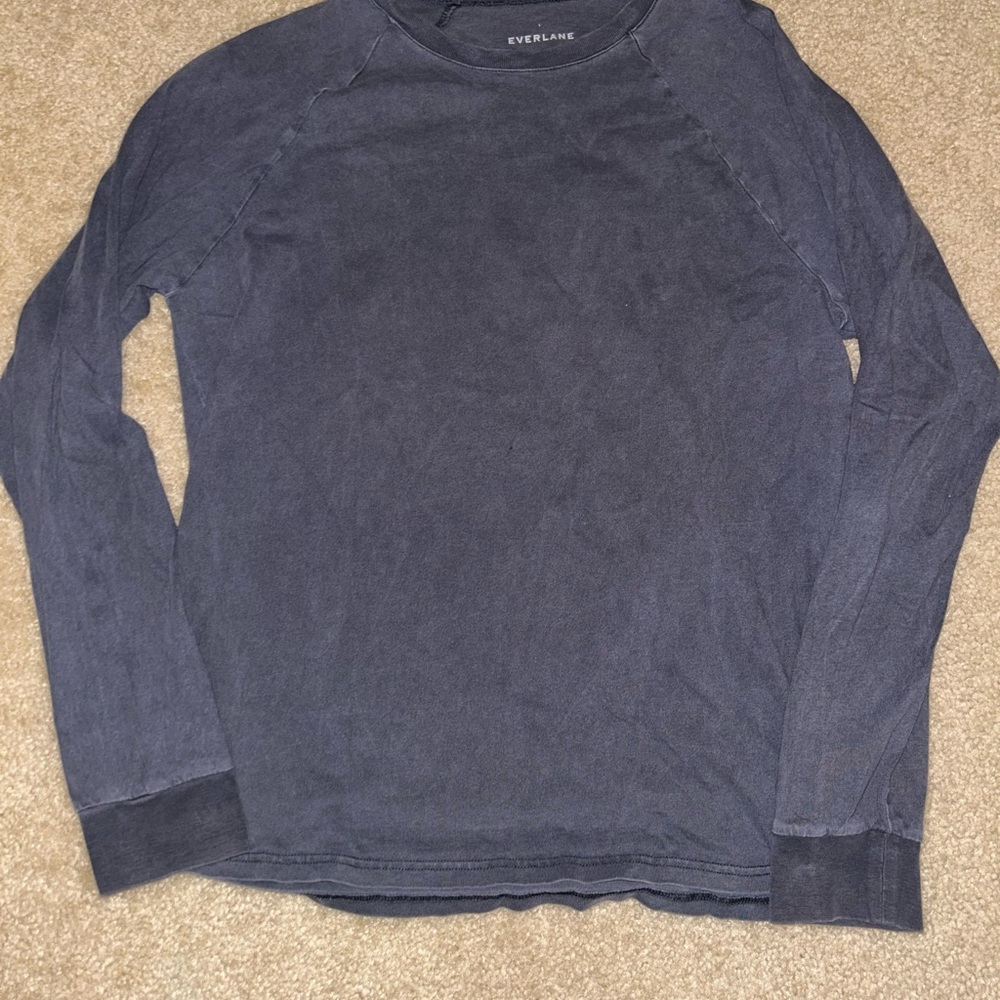 Everlane Charcoal Long Sleeve Top